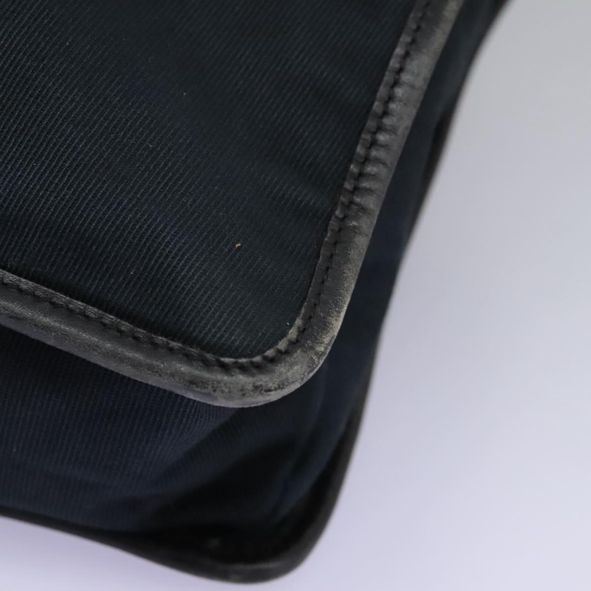 Gucci Navy Canvas Shoulder Bag (Pre-Owned)