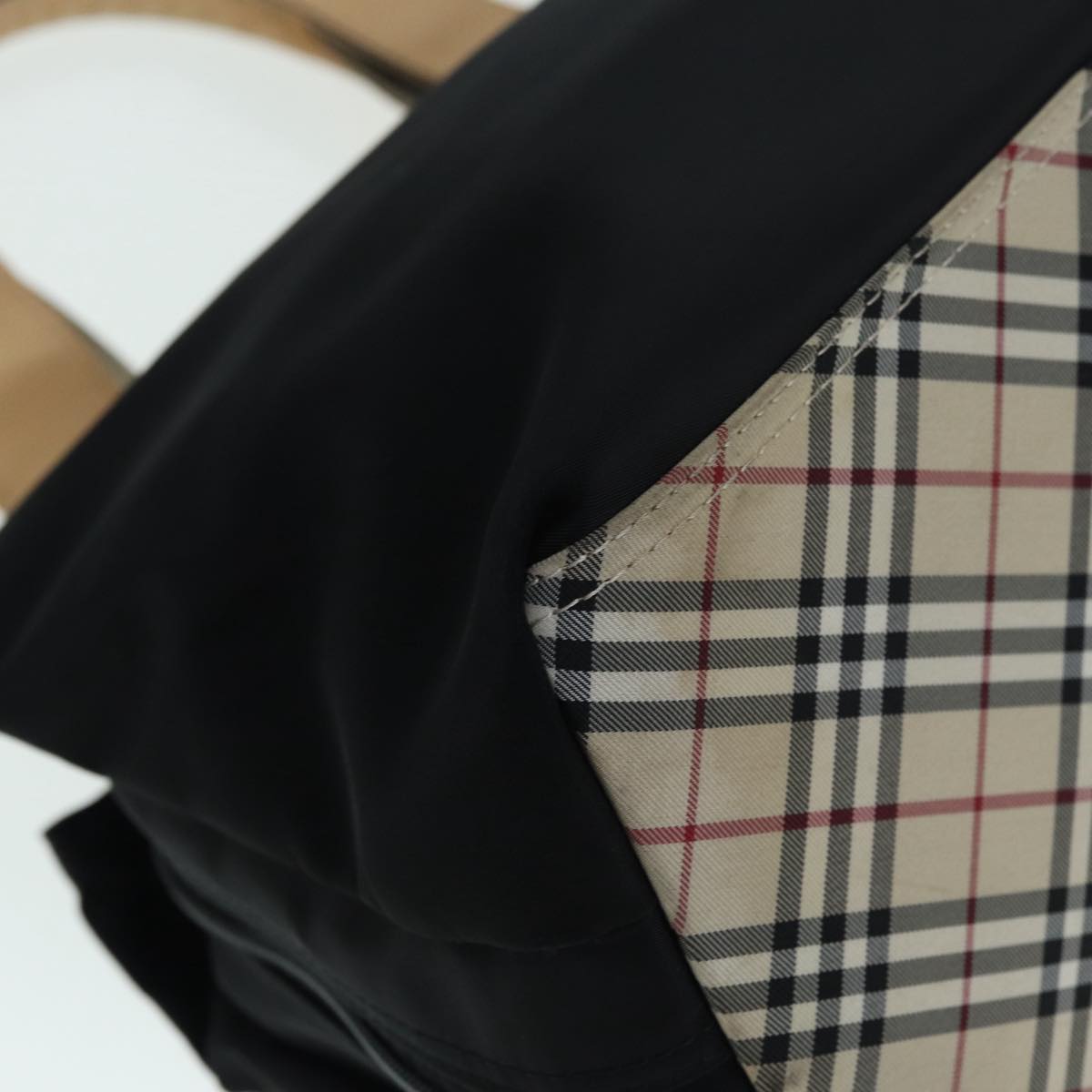 Burberry Nova Check Black Synthetic Tote Bag (Pre-Owned)