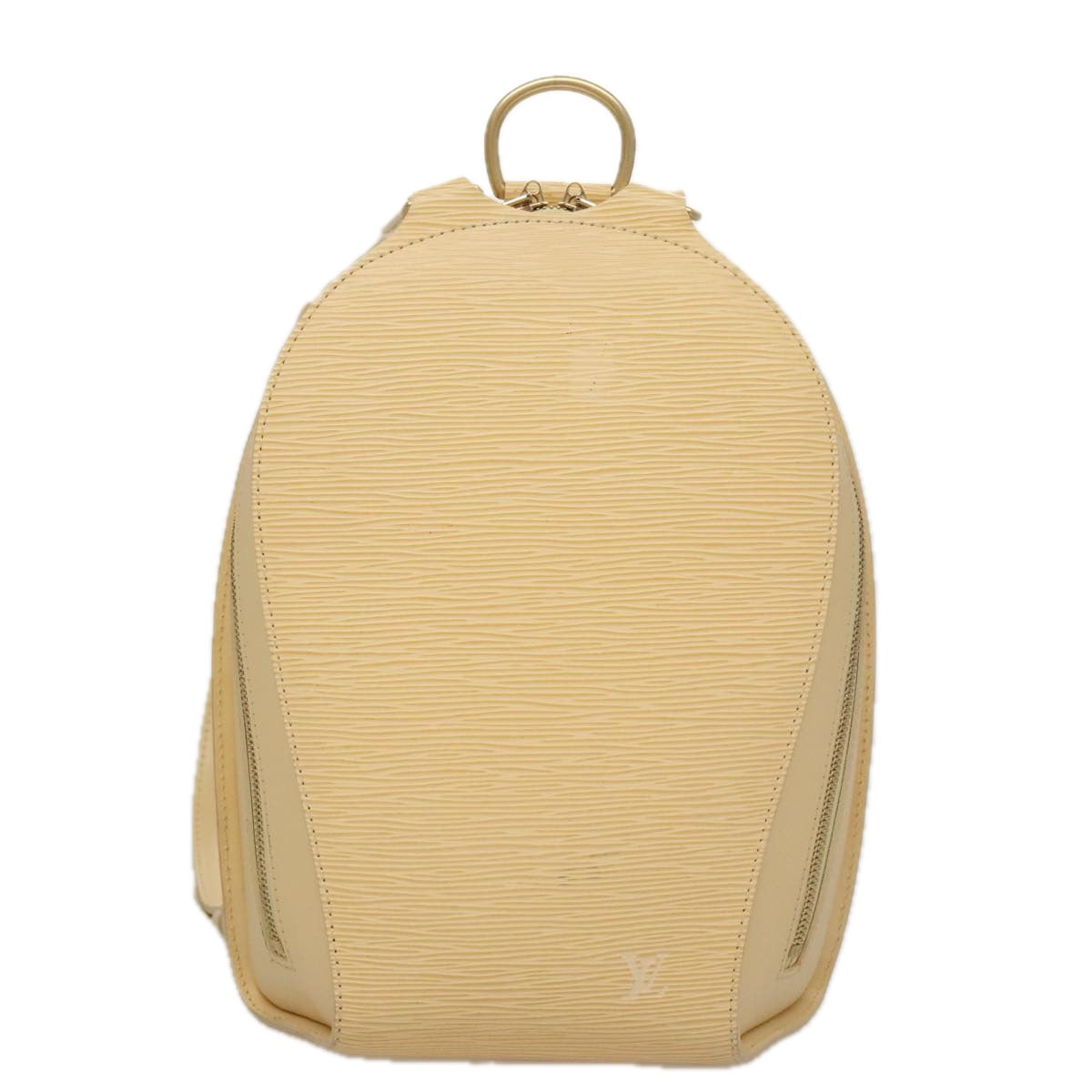 Louis Vuitton Mabillon Beige Leather Backpack Bag (Pre-Owned)