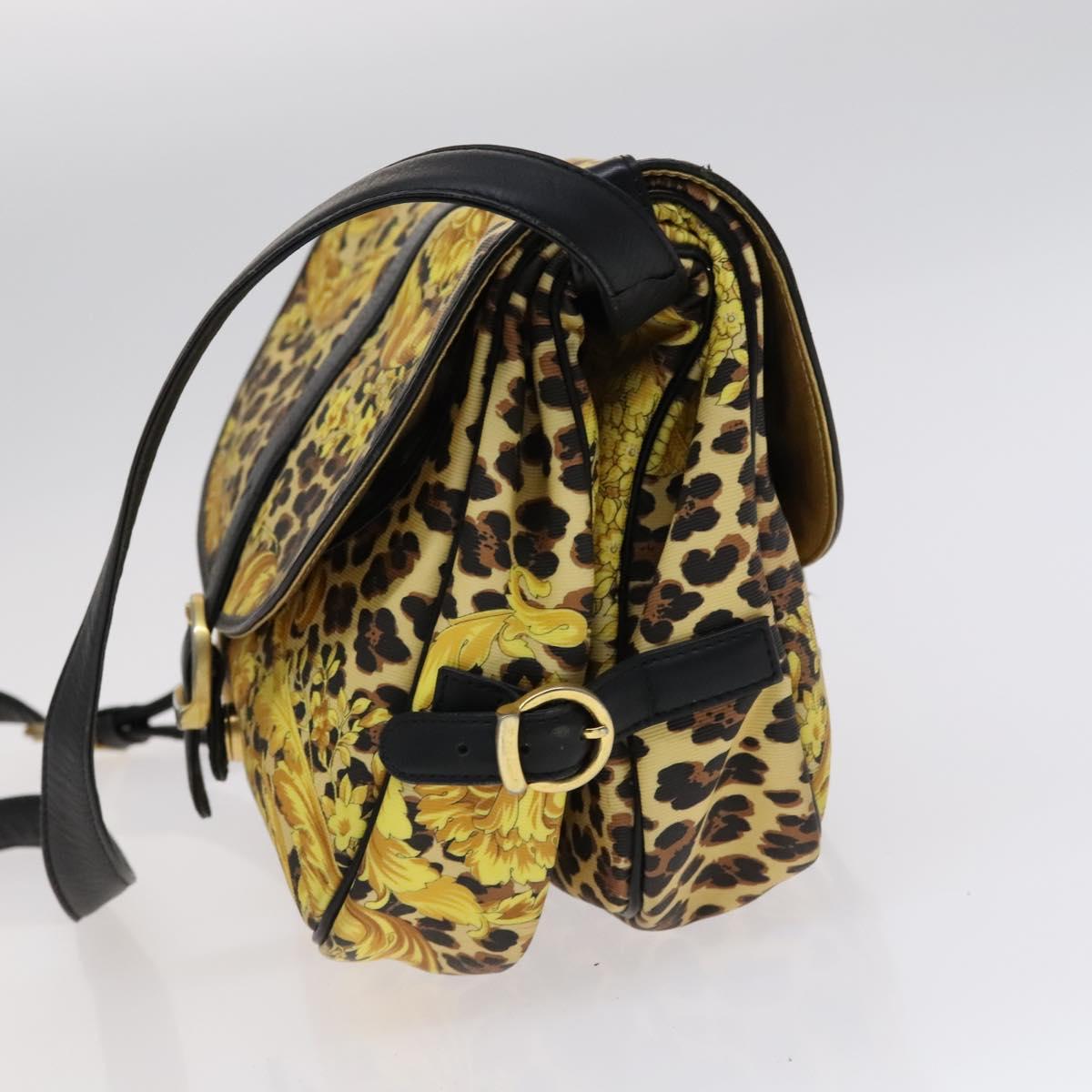 Versace - Yellow Canvas Shoulder Bag (Pre-Owned)