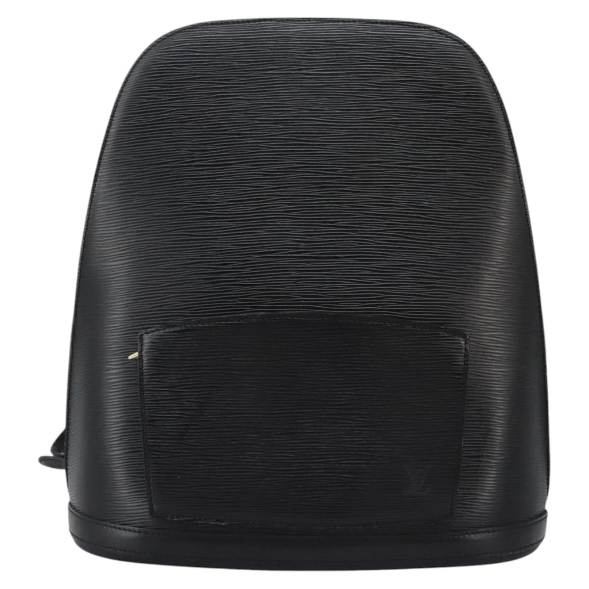 Louis Vuitton Gobelins Black Leather Backpack Bag (Pre-Owned)