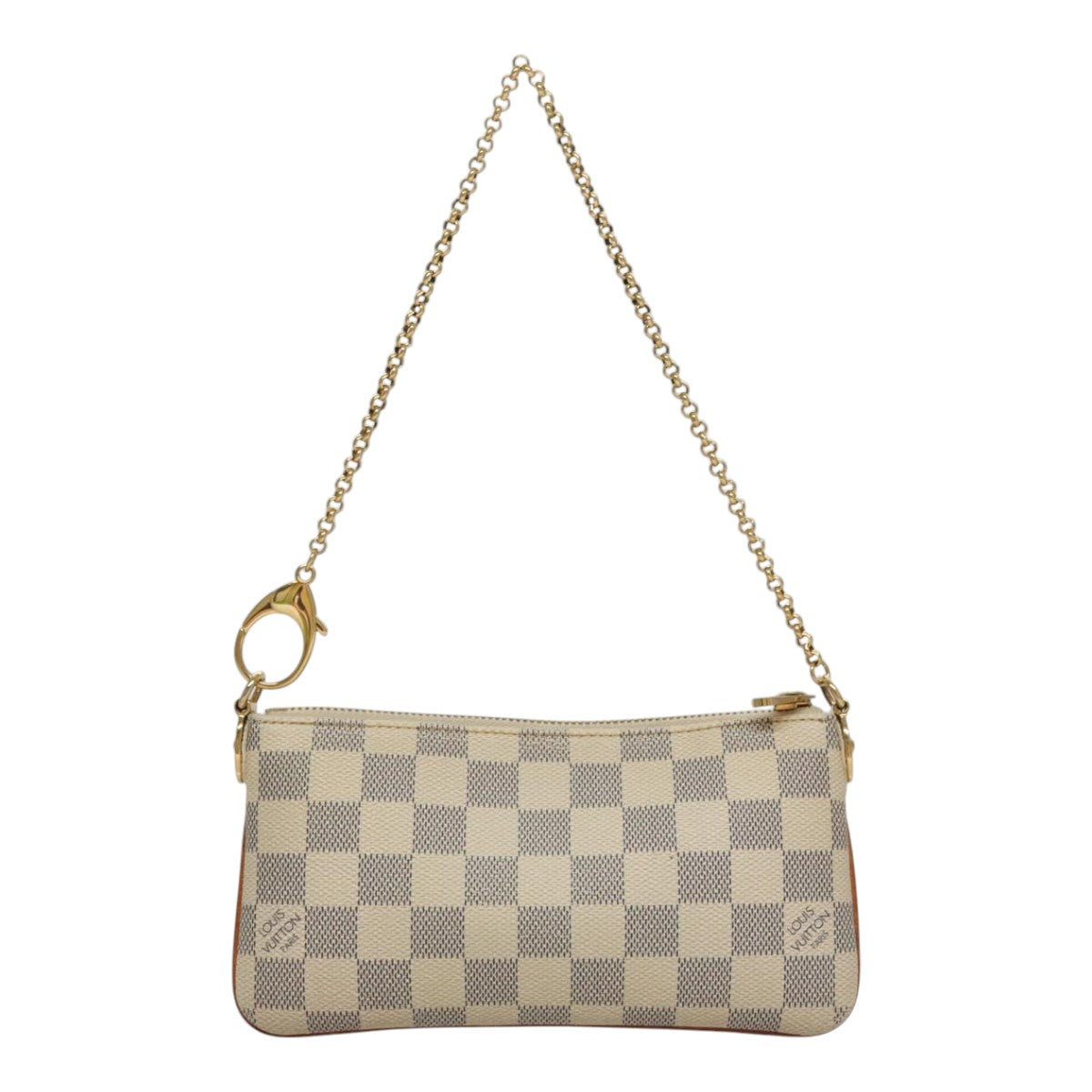 Louis Vuitton Mira White Canvas Clutch Bag (Pre-Owned)