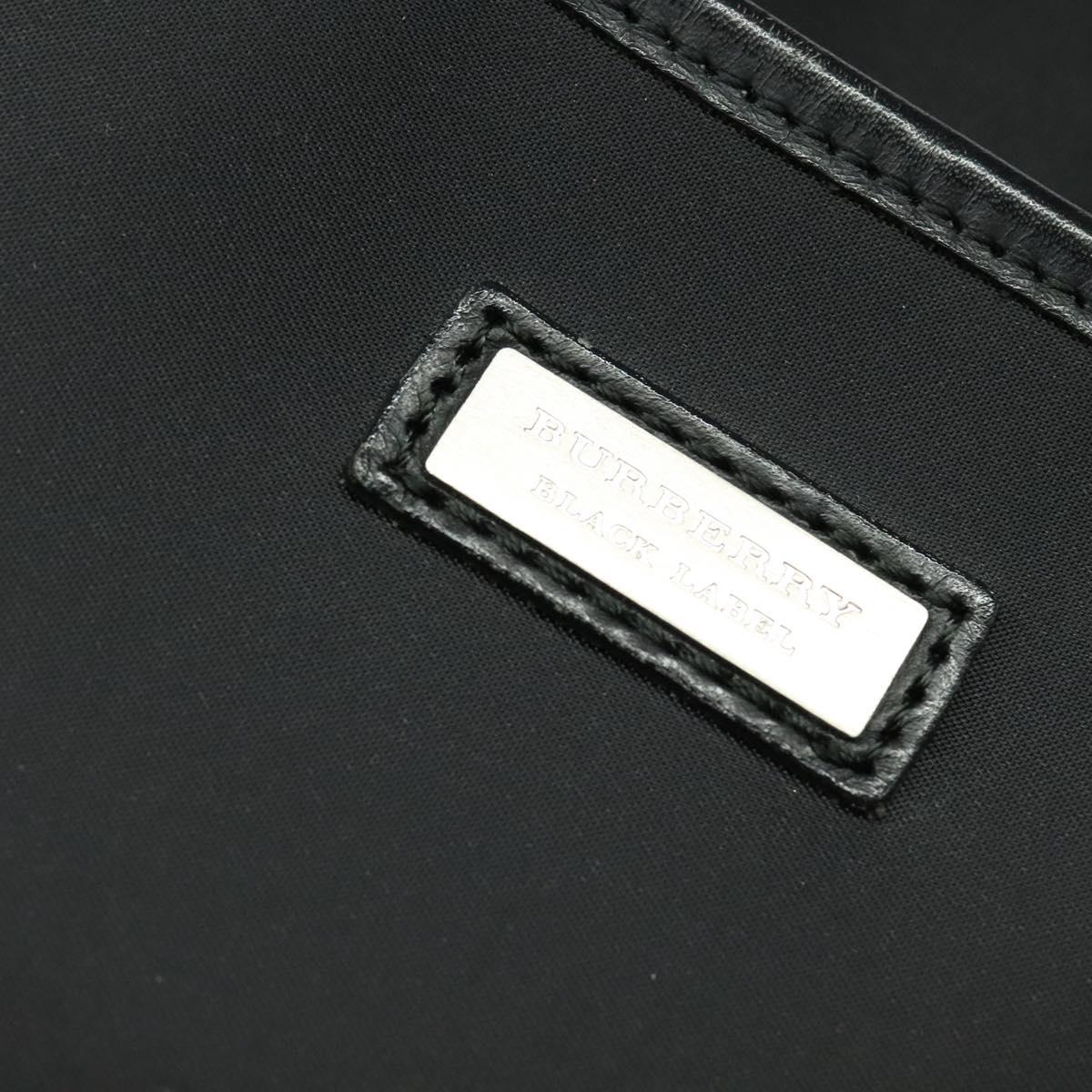 Burberry Nova Check Black Synthetic Shoulder Bag (Pre-Owned)