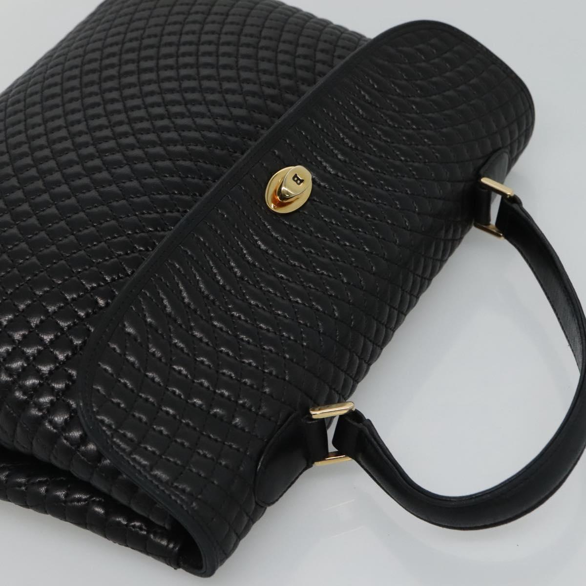 Bally Black Leather Handbag (Pre-Owned)