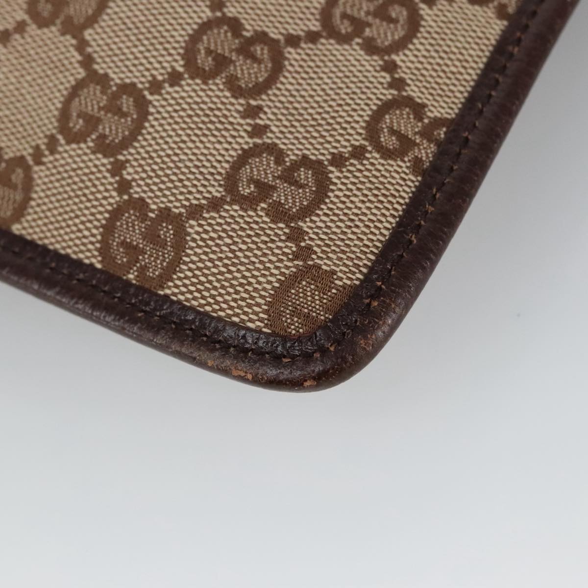 Gucci Gg Supreme Beige Canvas Shoulder Bag (Pre-Owned)