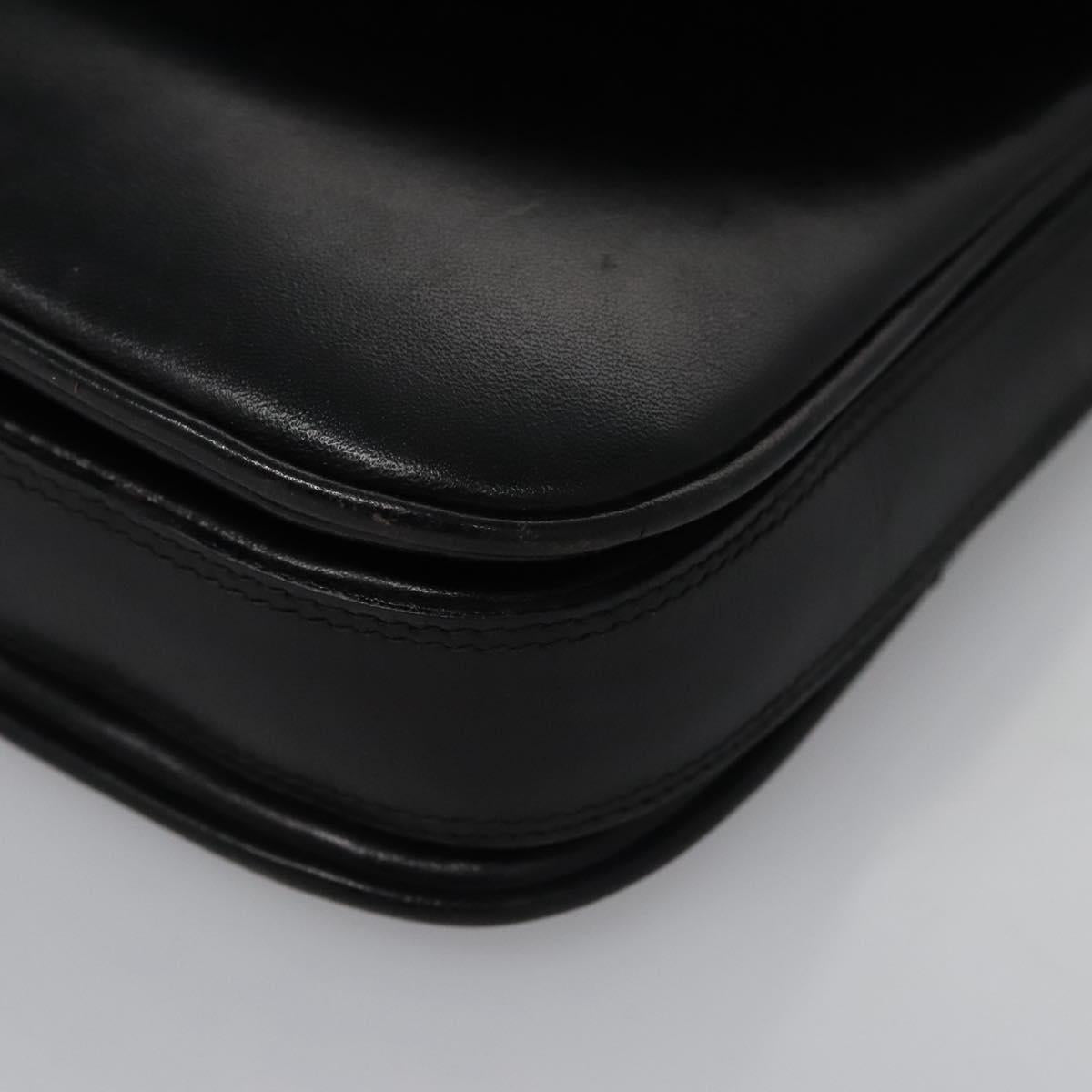 Bally Black Leather Shoulder Bag (Pre-Owned)