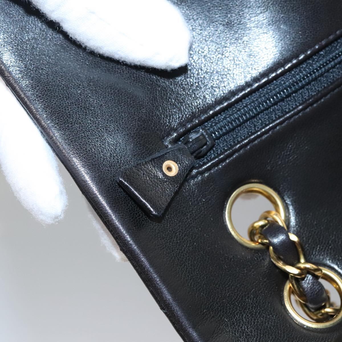 Chanel Timeless Black Leather Shoulder Bag (Pre-Owned)