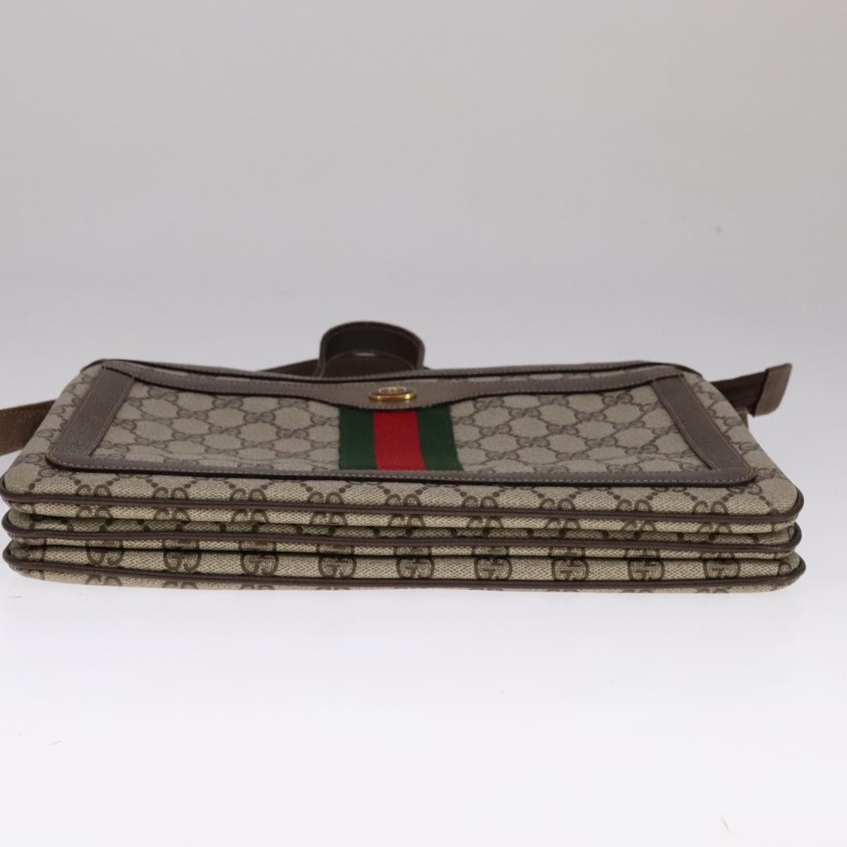 Gucci Ophidia Brown Canvas Shoulder Bag (Pre-Owned)