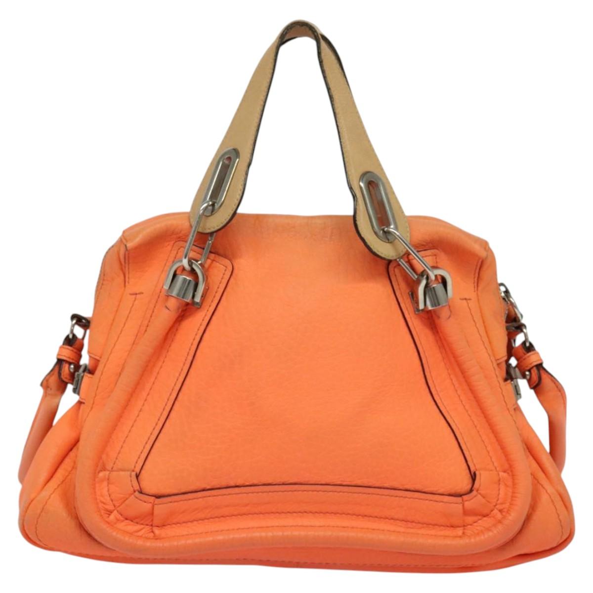 Chloé Paraty Orange Leather Handbag (Pre-Owned)
