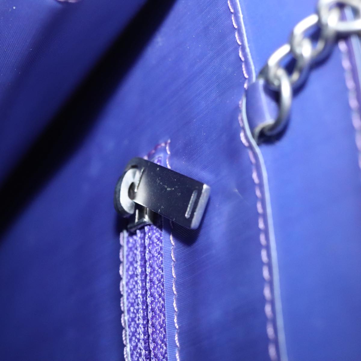 Chanel Coco Mark Purple Vinyl Tote Bag (Pre-Owned)
