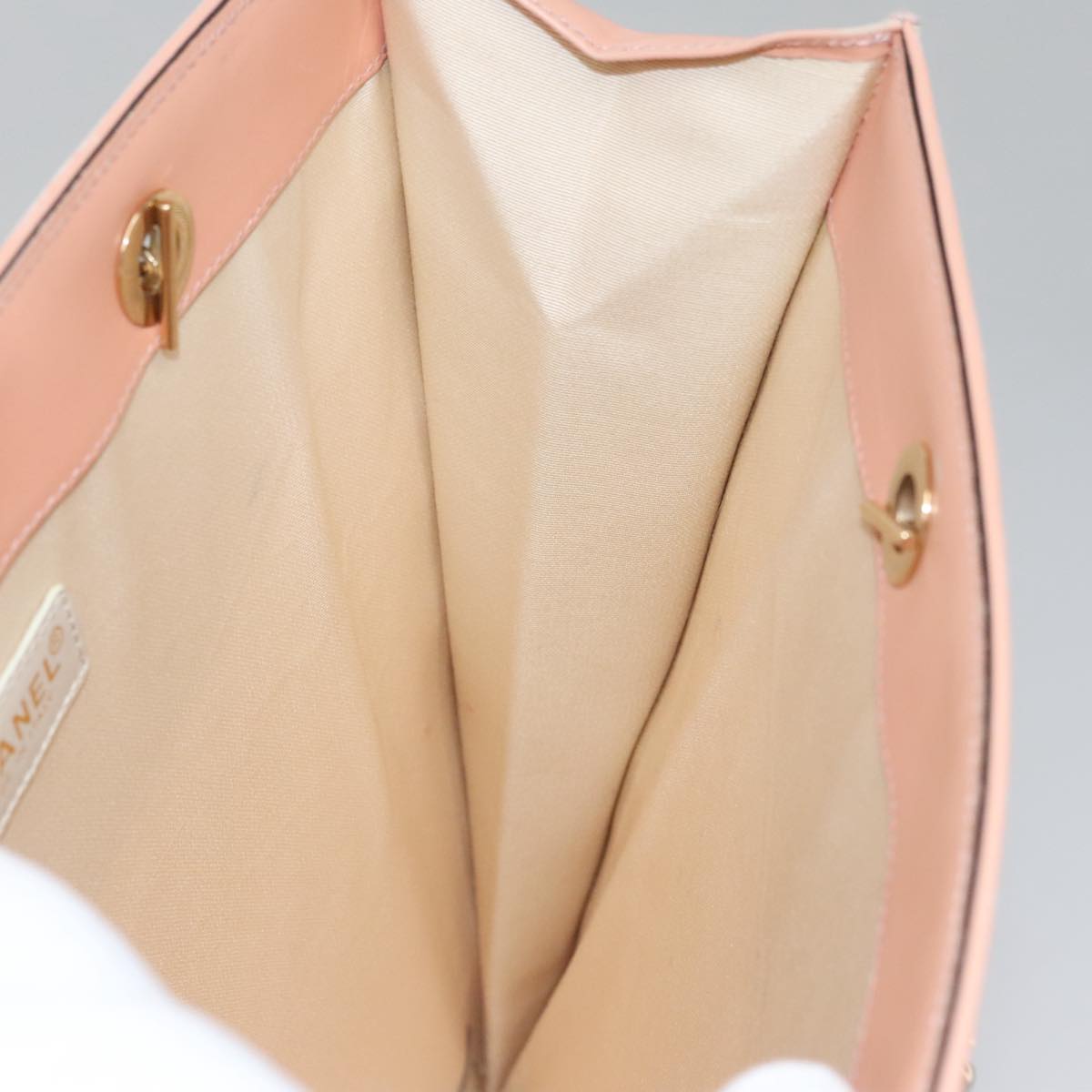 Chanel Coco Mark Pink Canvas Tote Bag (Pre-Owned)