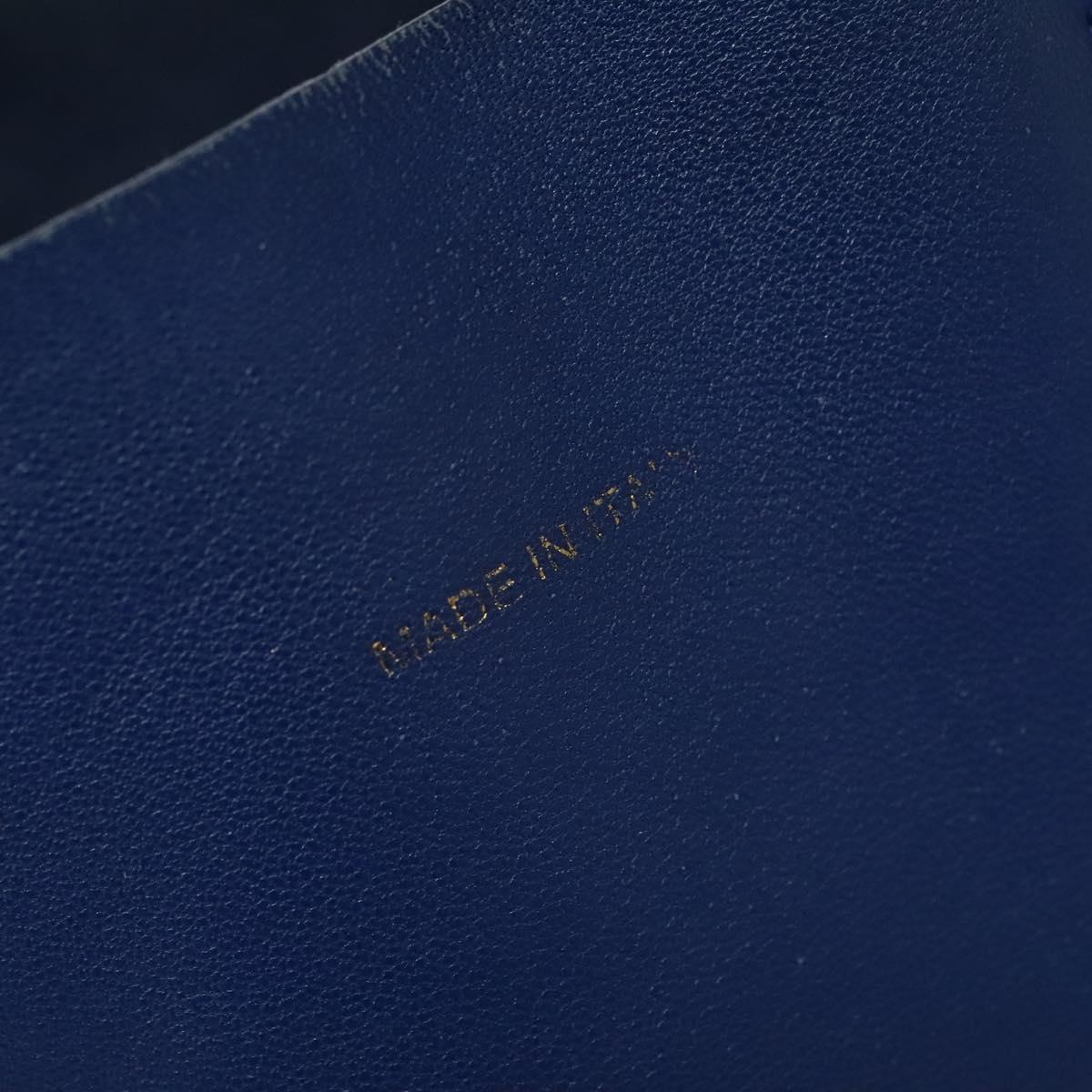 Céline Cabas Vertical Blue Leather Handbag (Pre-Owned)