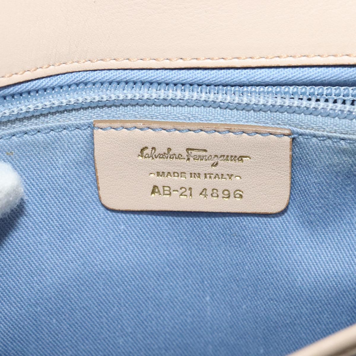 Salvatore Ferragamo Beige Leather Handbag (Pre-Owned)