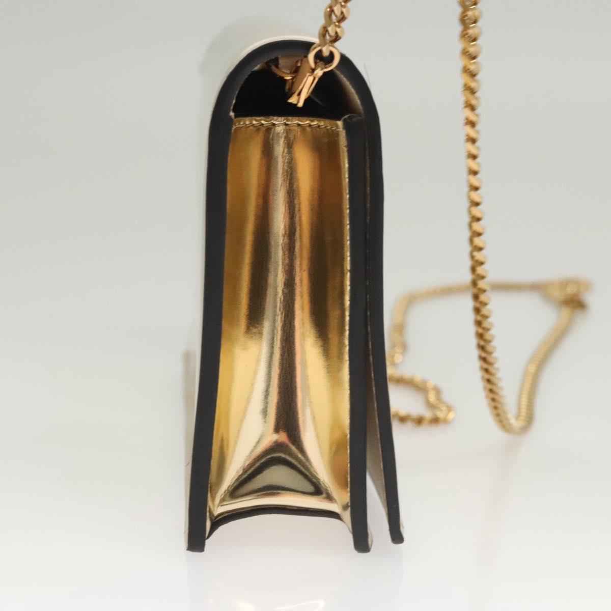 Versace Gold Patent Leather Shoulder Bag (Pre-Owned)