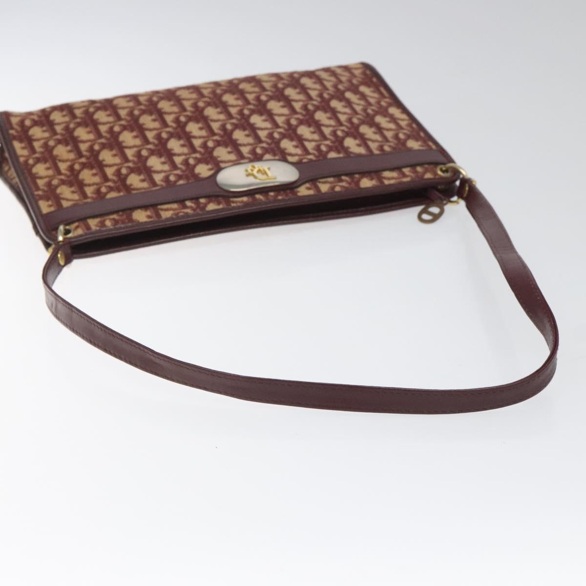 Dior Trotter Red Canvas Shoulder Bag (Pre-Owned)