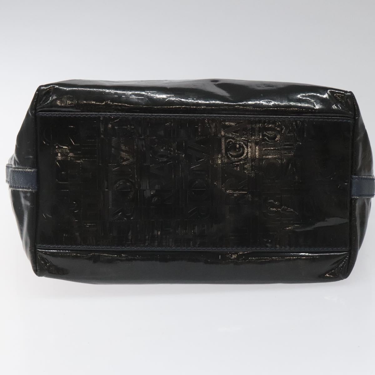Salvatore Ferragamo - Black Patent Leather Handbag (Pre-Owned)