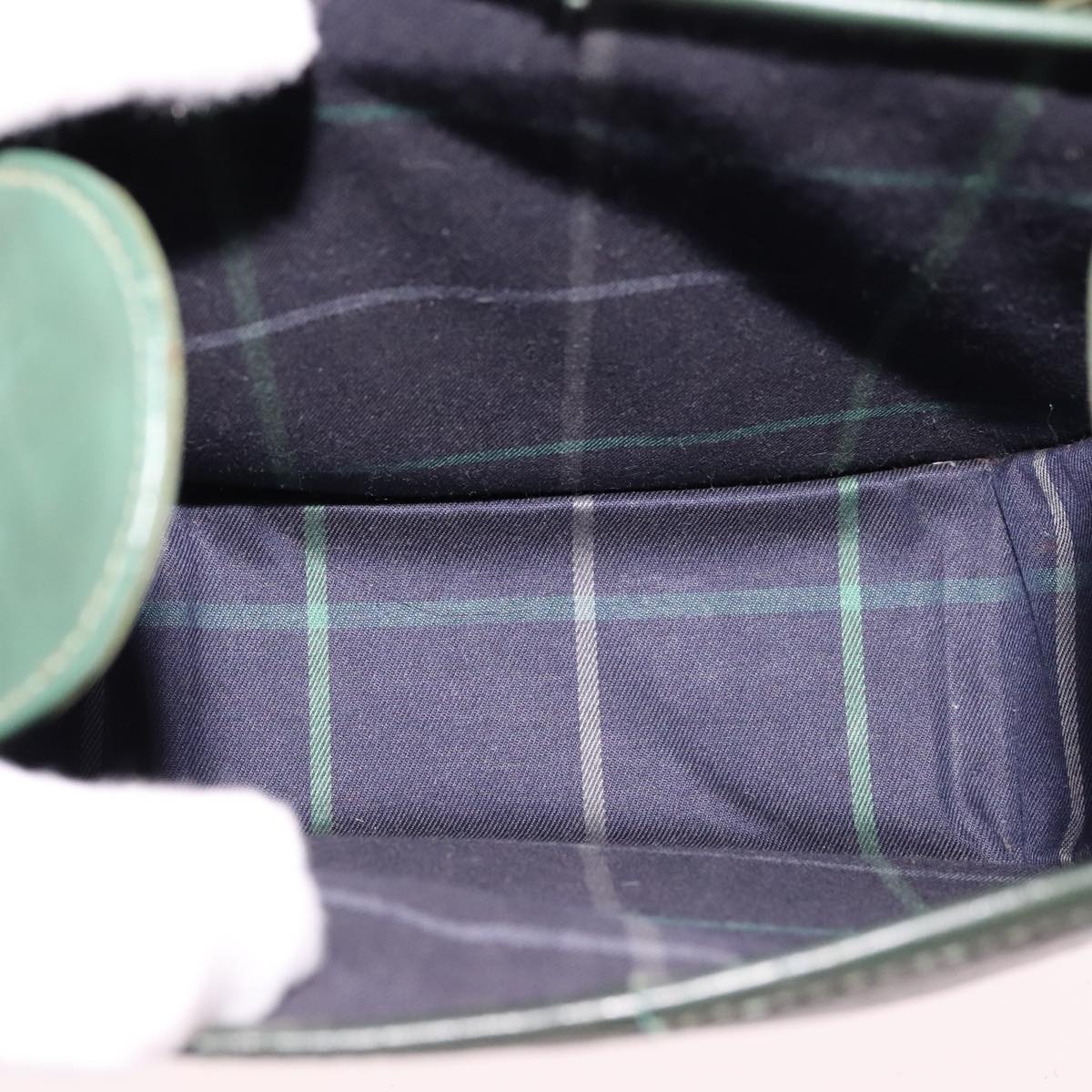 Burberry Green Leather Shoulder Bag (Pre-Owned)