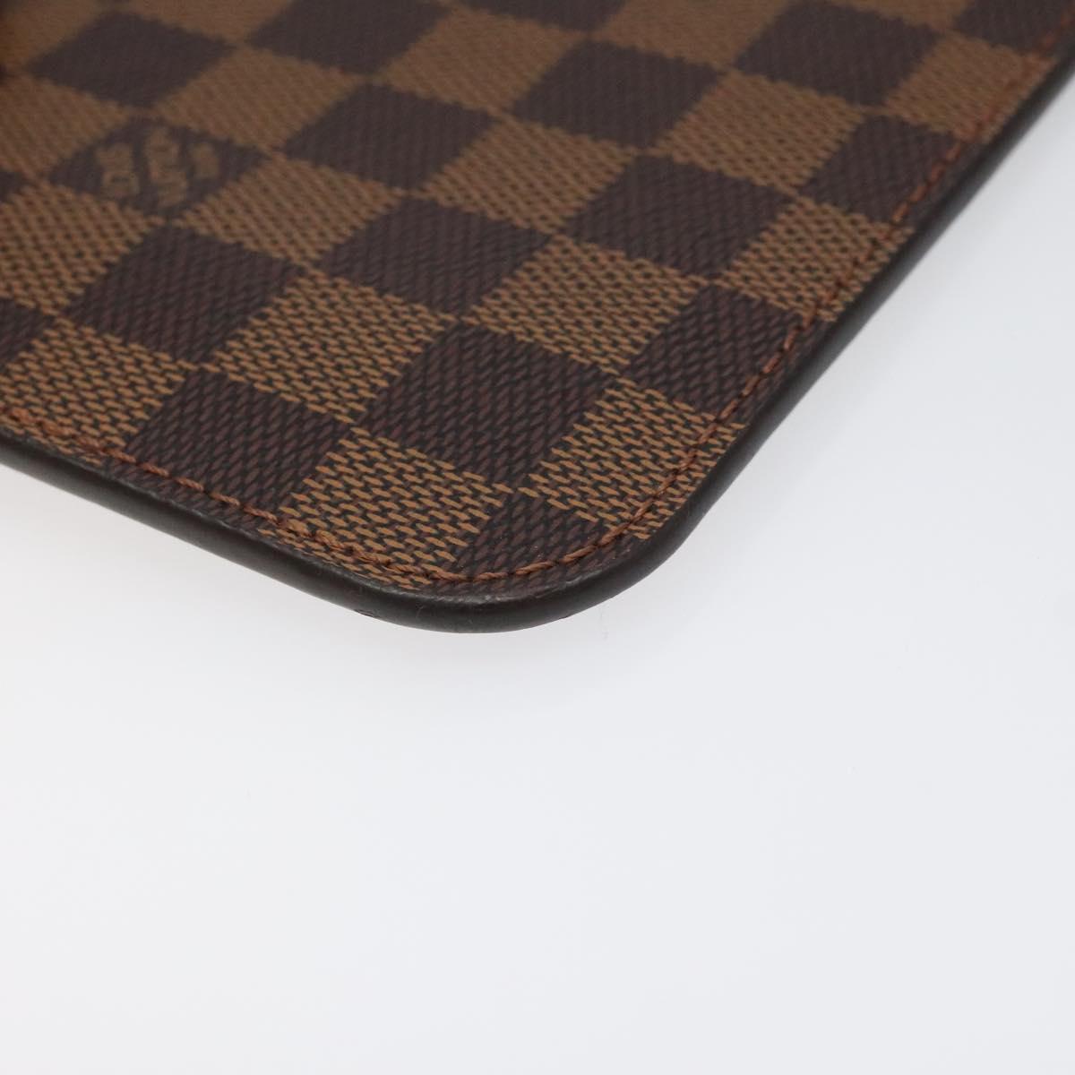 Louis Vuitton Pochette Accessoire Brown Canvas Clutch Bag (Pre-Owned)