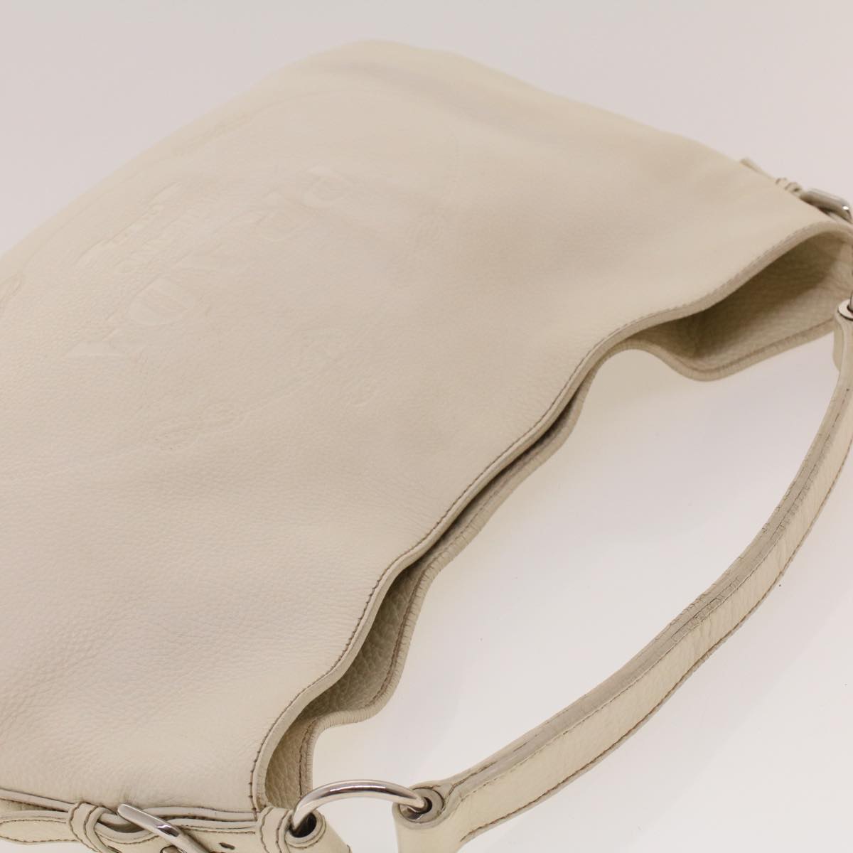 Prada White Leather Shoulder Bag (Pre-Owned)