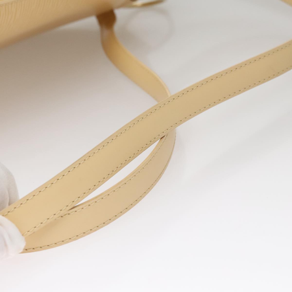 Louis Vuitton Mabillon Beige Leather Backpack Bag (Pre-Owned)