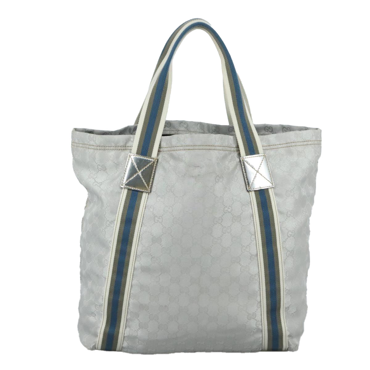 Gucci Gg Canvas Grey Canvas Tote Bag (Pre-Owned)