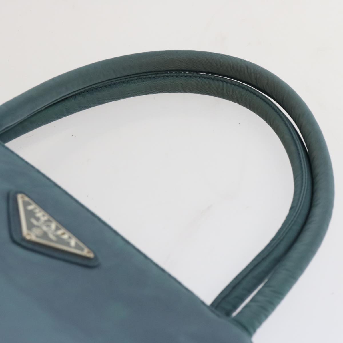 Prada Tessuto Blue Canvas Tote Bag (Pre-Owned)