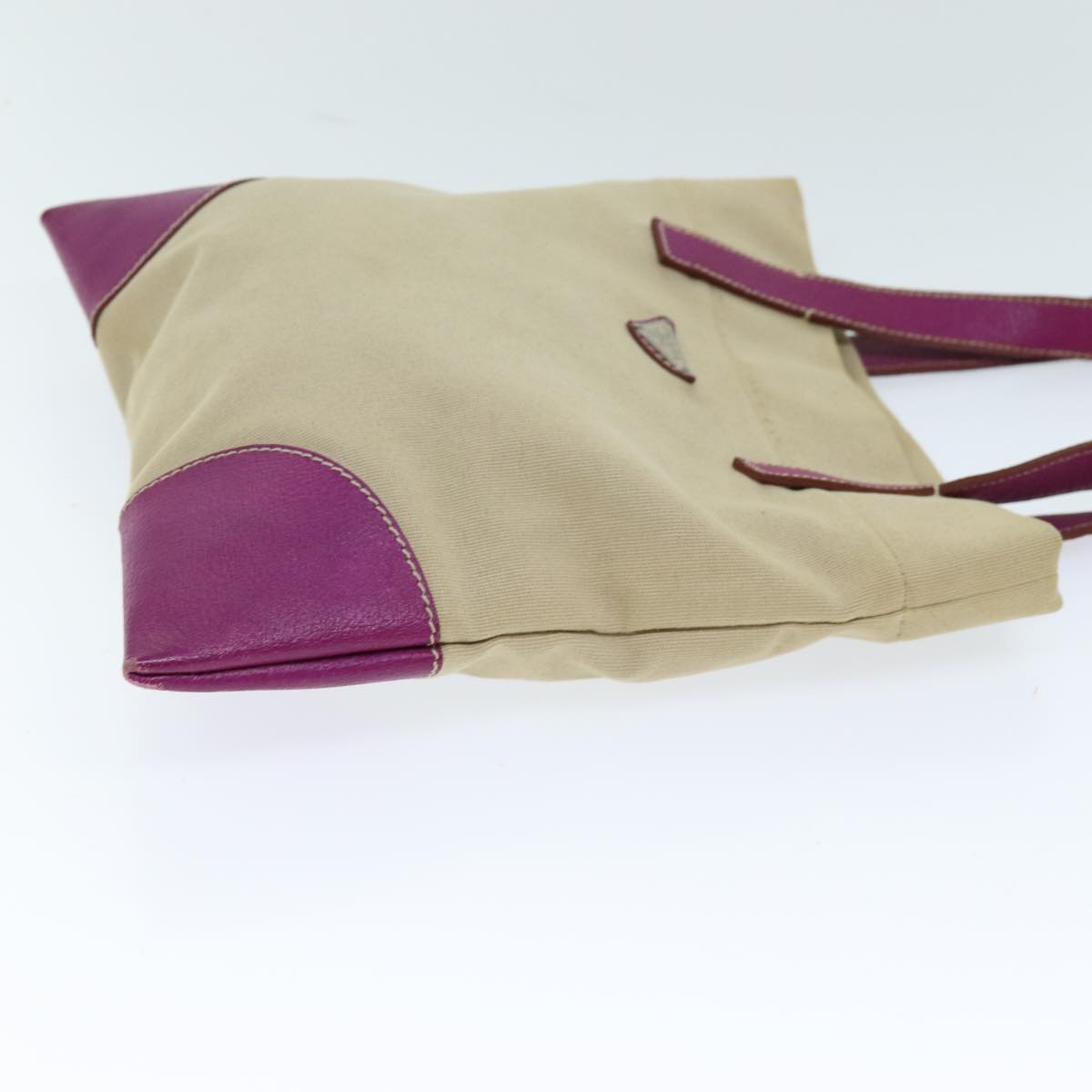 Prada Beige Canvas Tote Bag (Pre-Owned)