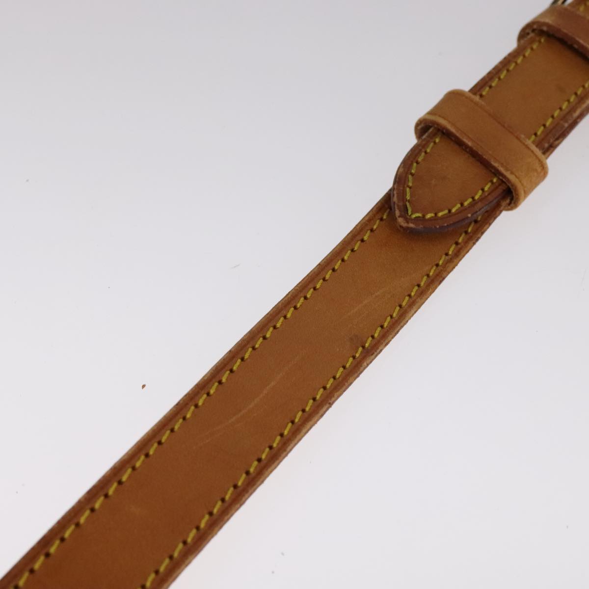 Louis Vuitton Shoulder Strap Beige Leather Bag Jewelry (Pre-Owned)