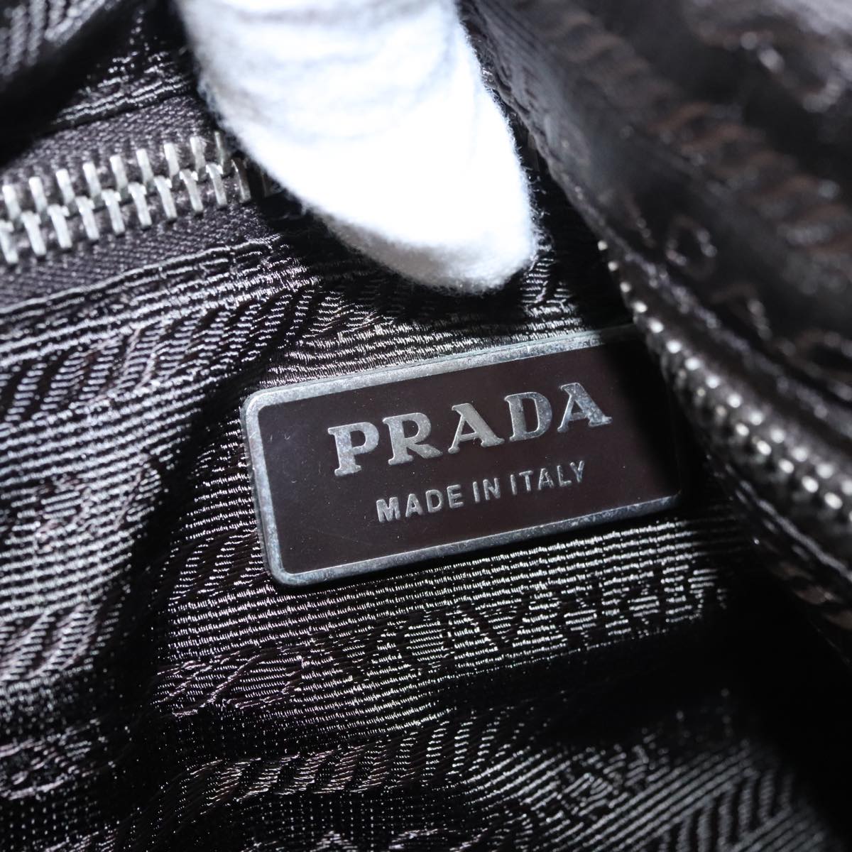 Prada Triangle Logo Red Leather Shoulder Bag (Pre-Owned)