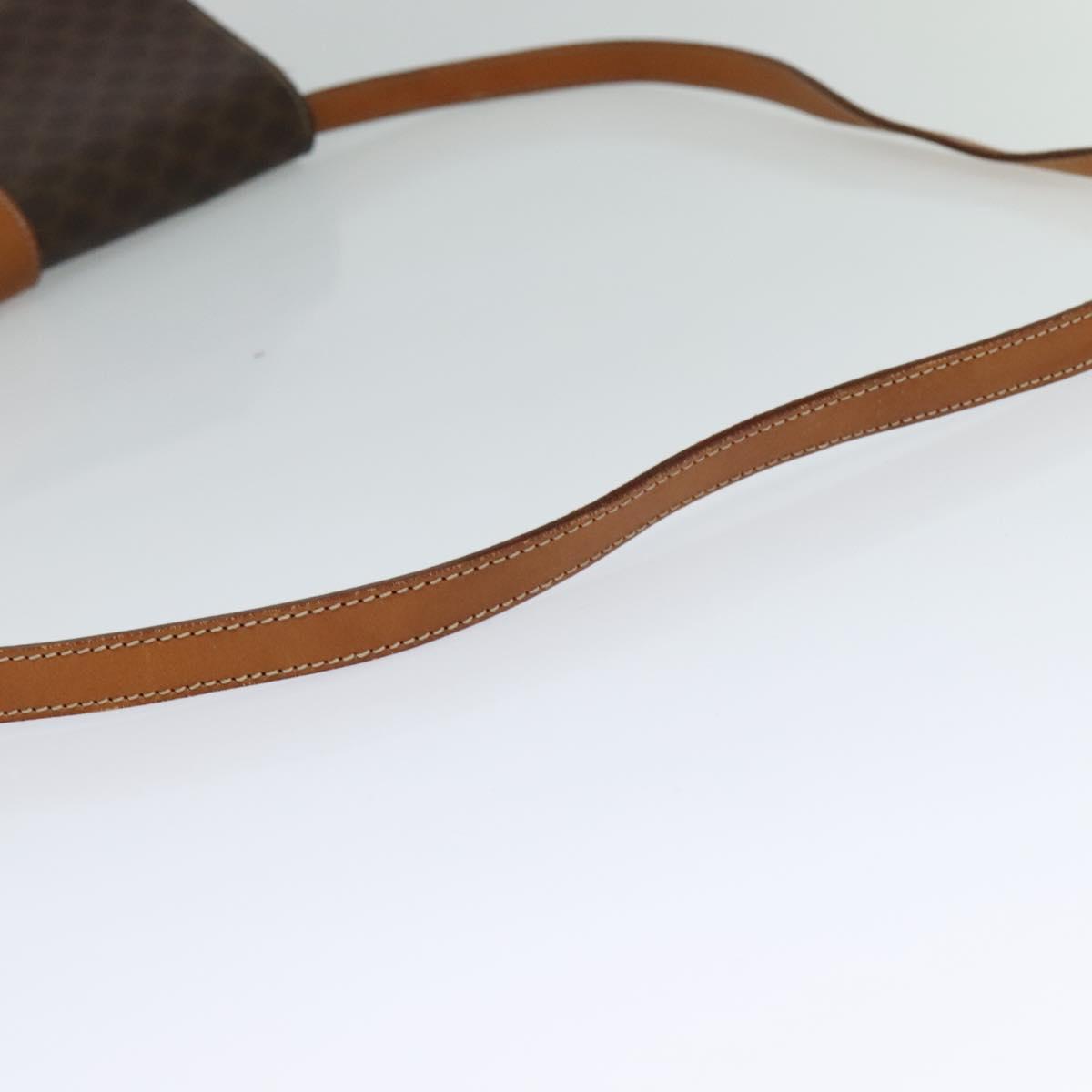 Céline Macadam Brown Canvas Shoulder Bag (Pre-Owned)