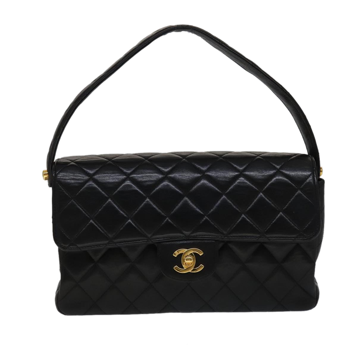 Chanel Timeless/Classique Black Leather Handbag (Pre-Owned)