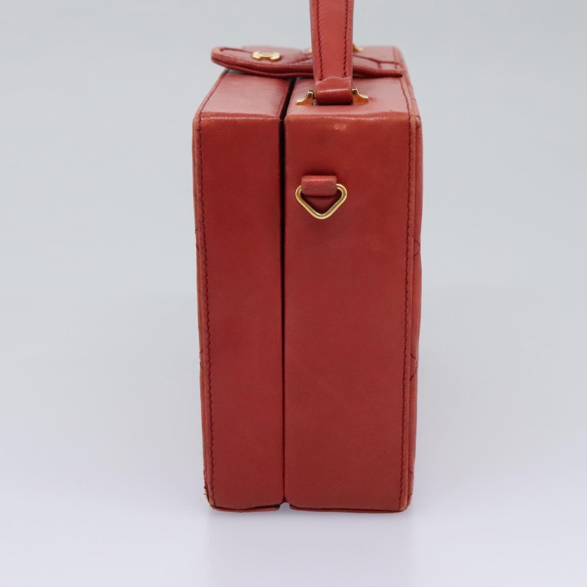 Chanel Cc Red Leather Handbag (Pre-Owned)