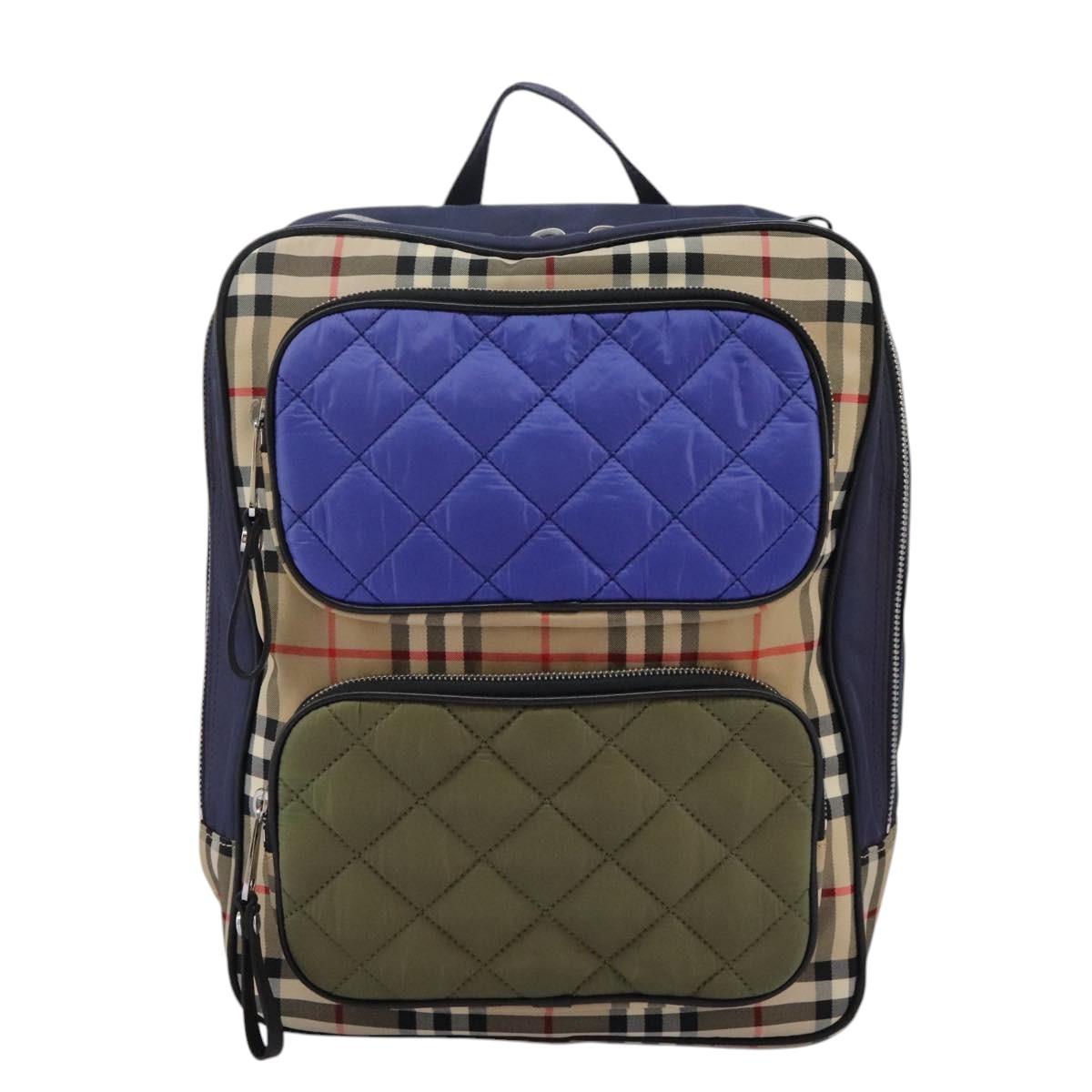 Burberry Nova Check Multicolour Synthetic Backpack Bag (Pre-Owned)