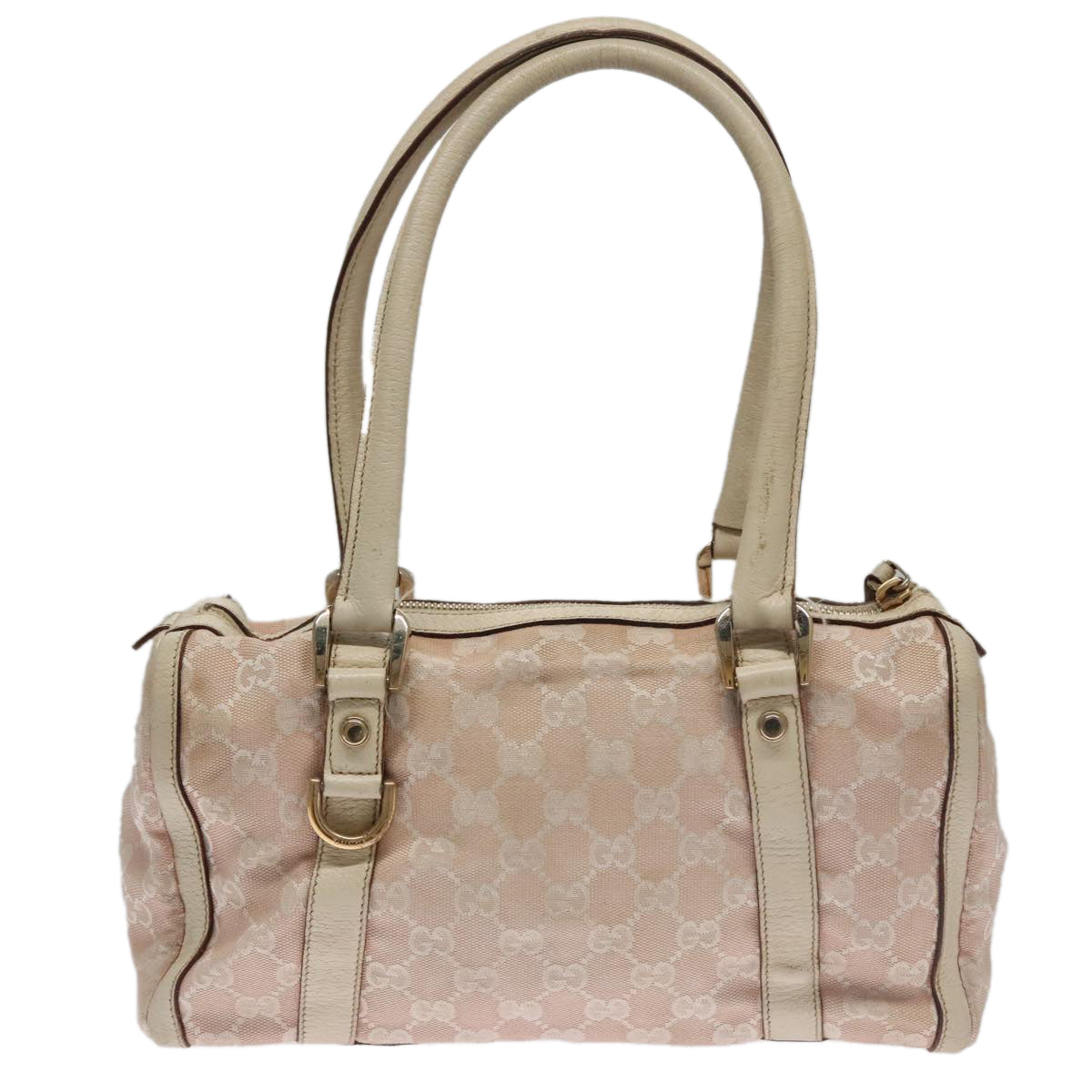 Gucci Gg Canvas Pink Canvas Handbag (Pre-Owned)