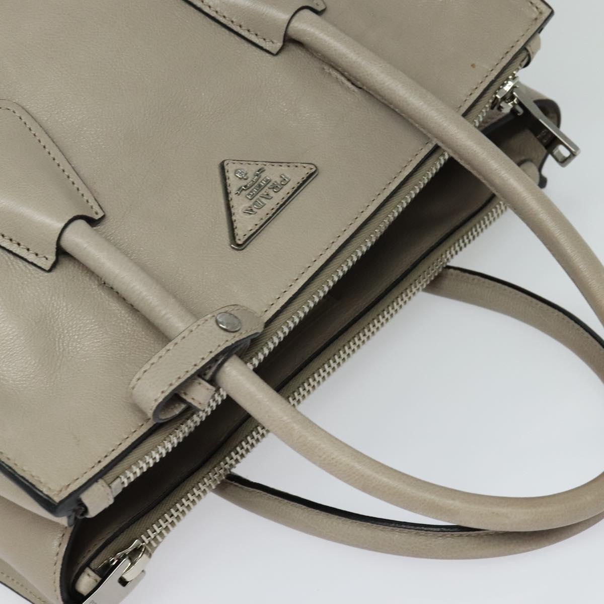 Prada Galleria Beige Leather Handbag (Pre-Owned)
