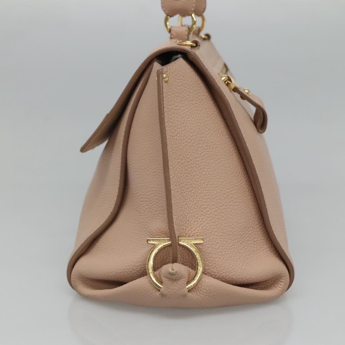 Salvatore Ferragamo Sofia Pink Leather Handbag (Pre-Owned)
