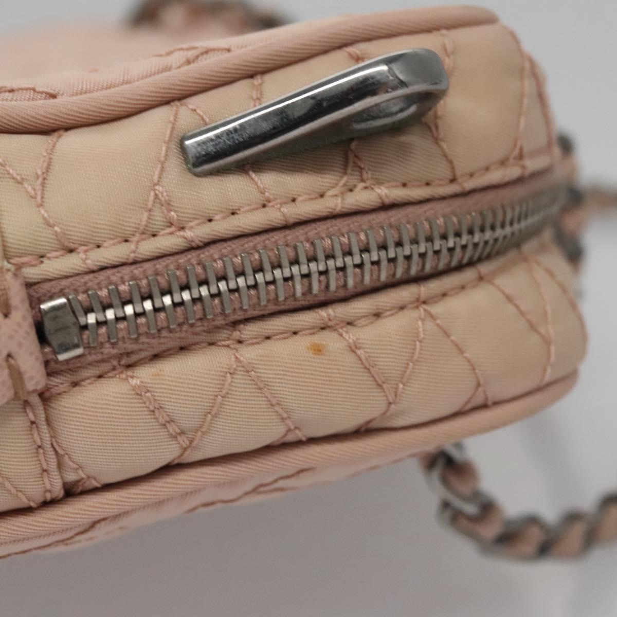 Prada Tessuto Pink Calfskin Shoulder Bag (Pre-Owned)