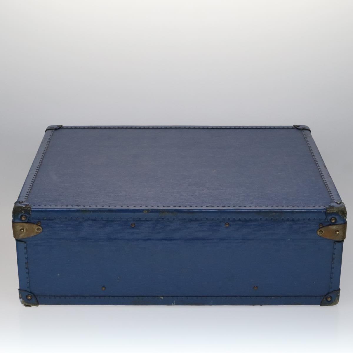 Louis Vuitton Trunk Blue Leather Travel Bag (Pre-Owned)