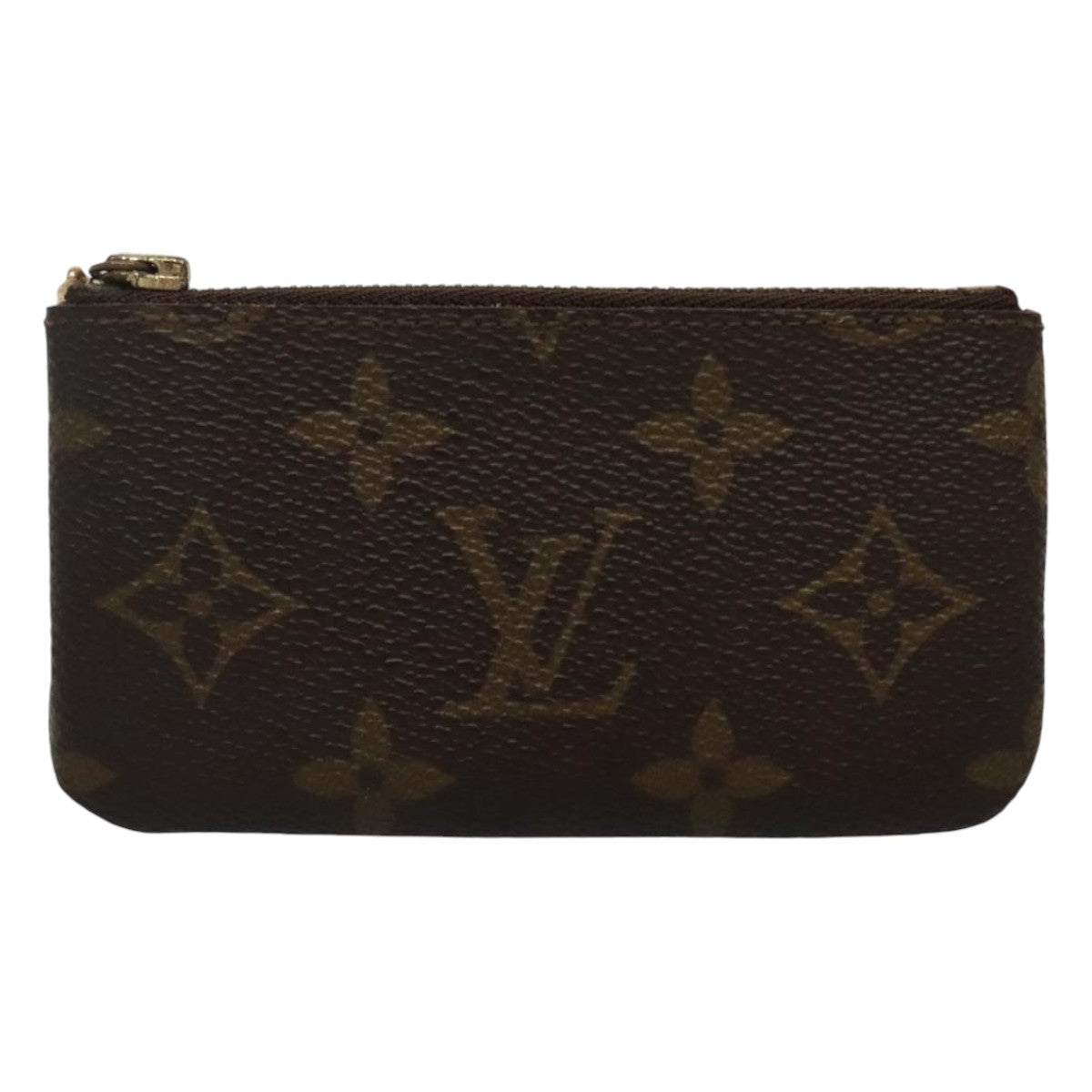 Louis Vuitton Pochette Clés Brown Canvas Wallet (Pre-Owned)