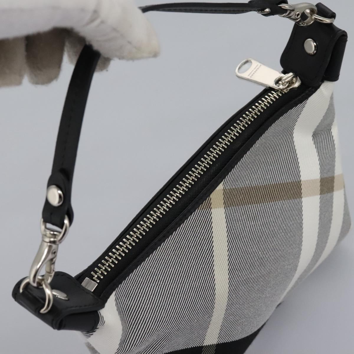Burberry Nova Check Grey Canvas Clutch Bag (Pre-Owned)