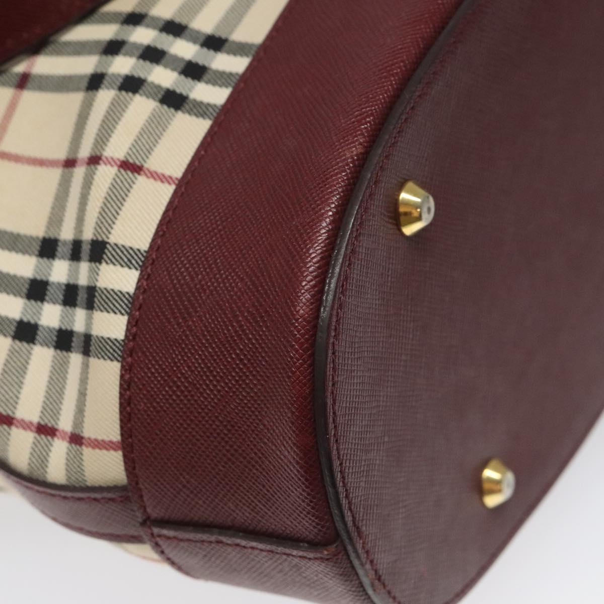 Burberry Nova Check Beige Canvas Tote Bag (Pre-Owned)