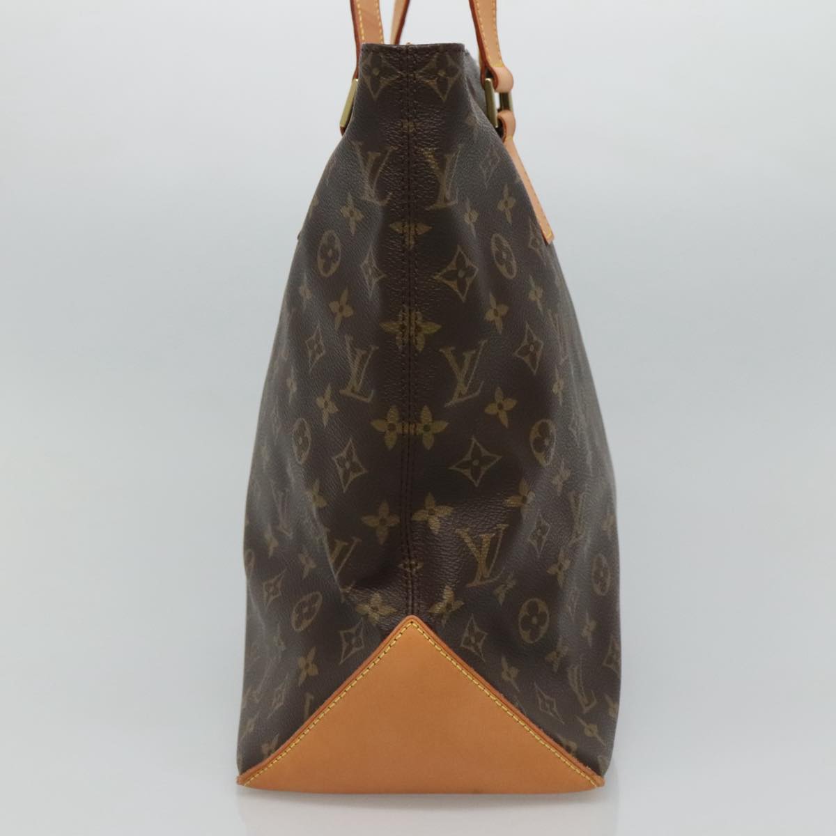 Louis Vuitton Cabas Mezzo Brown Canvas Tote Bag (Pre-Owned)