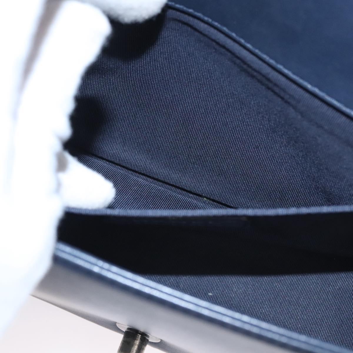 Chanel Boy Navy Leather Shoulder Bag (Pre-Owned)