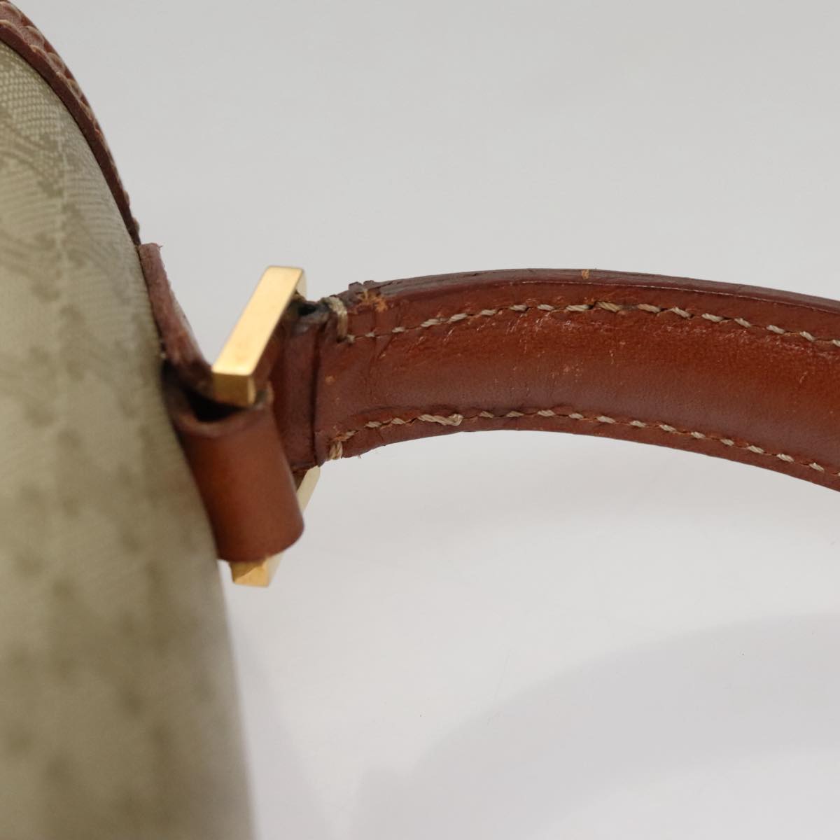Céline Macadam Beige Canvas Handbag (Pre-Owned)