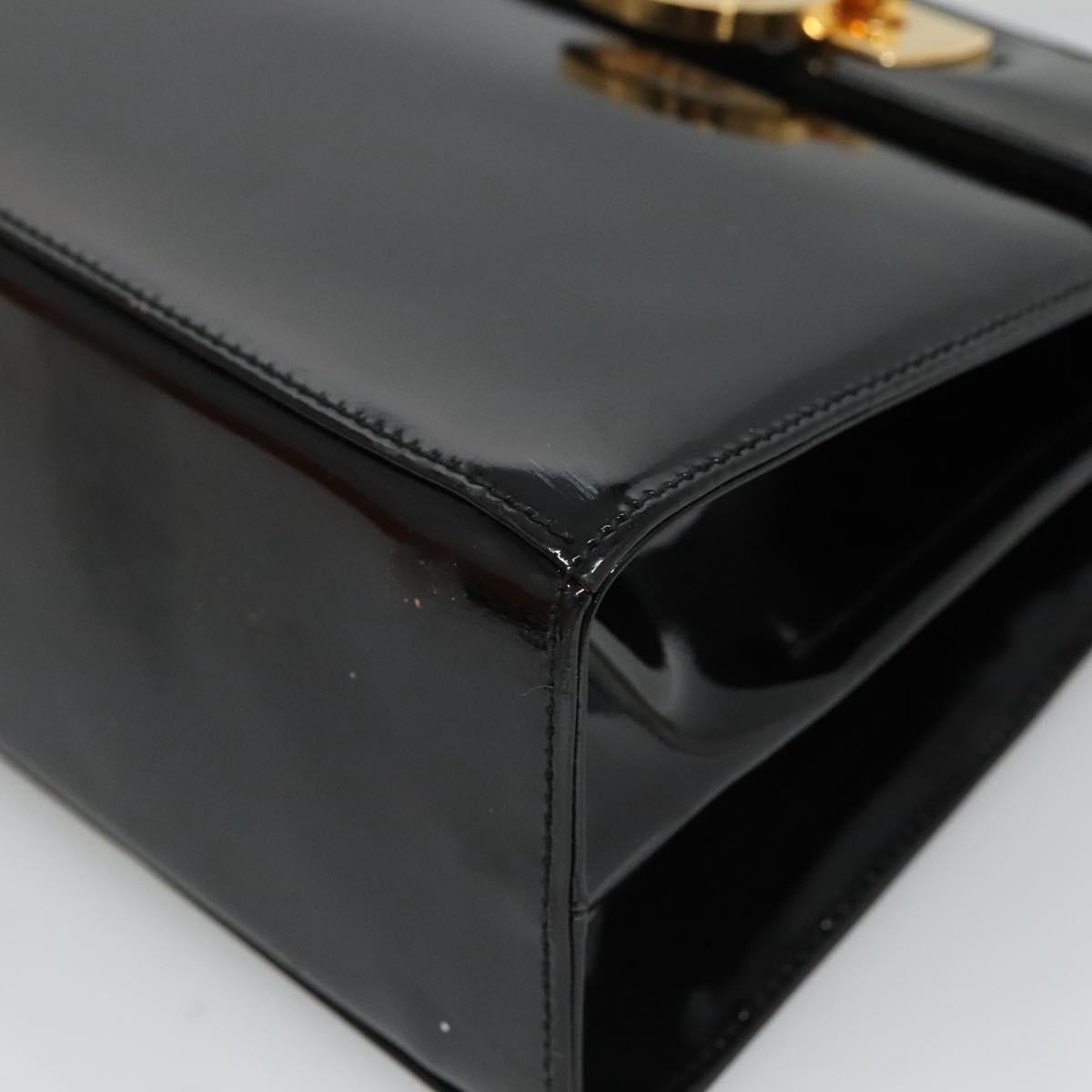 Salvatore Ferragamo Gancini Black Ceramic Handbag (Pre-Owned)