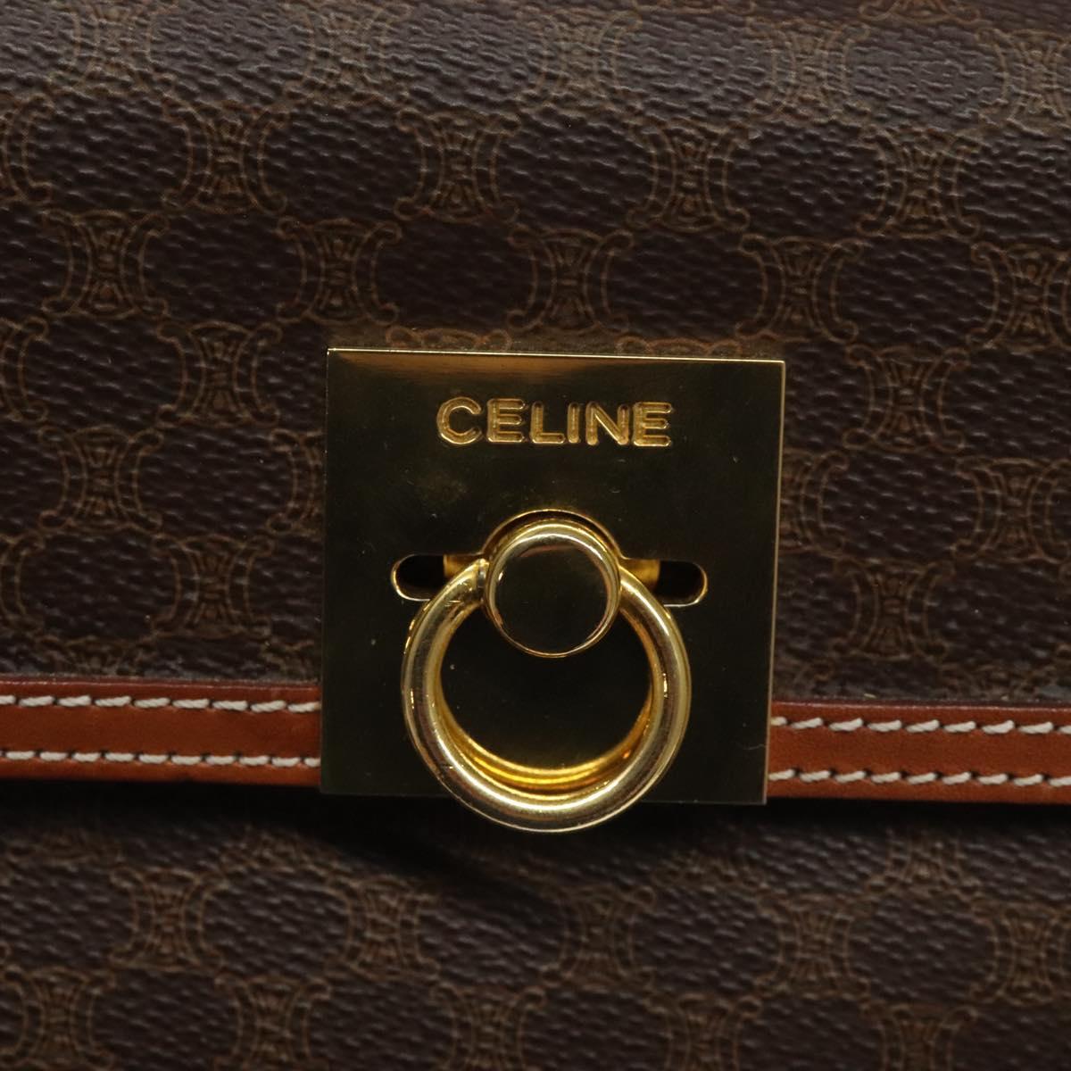Céline Macadam Brown Canvas Handbag (Pre-Owned)