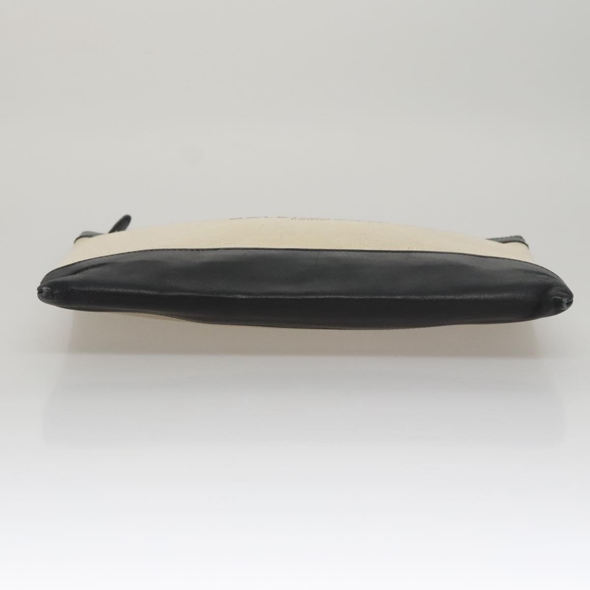 Balenciaga Clip Beige Canvas Clutch Bag (Pre-Owned)