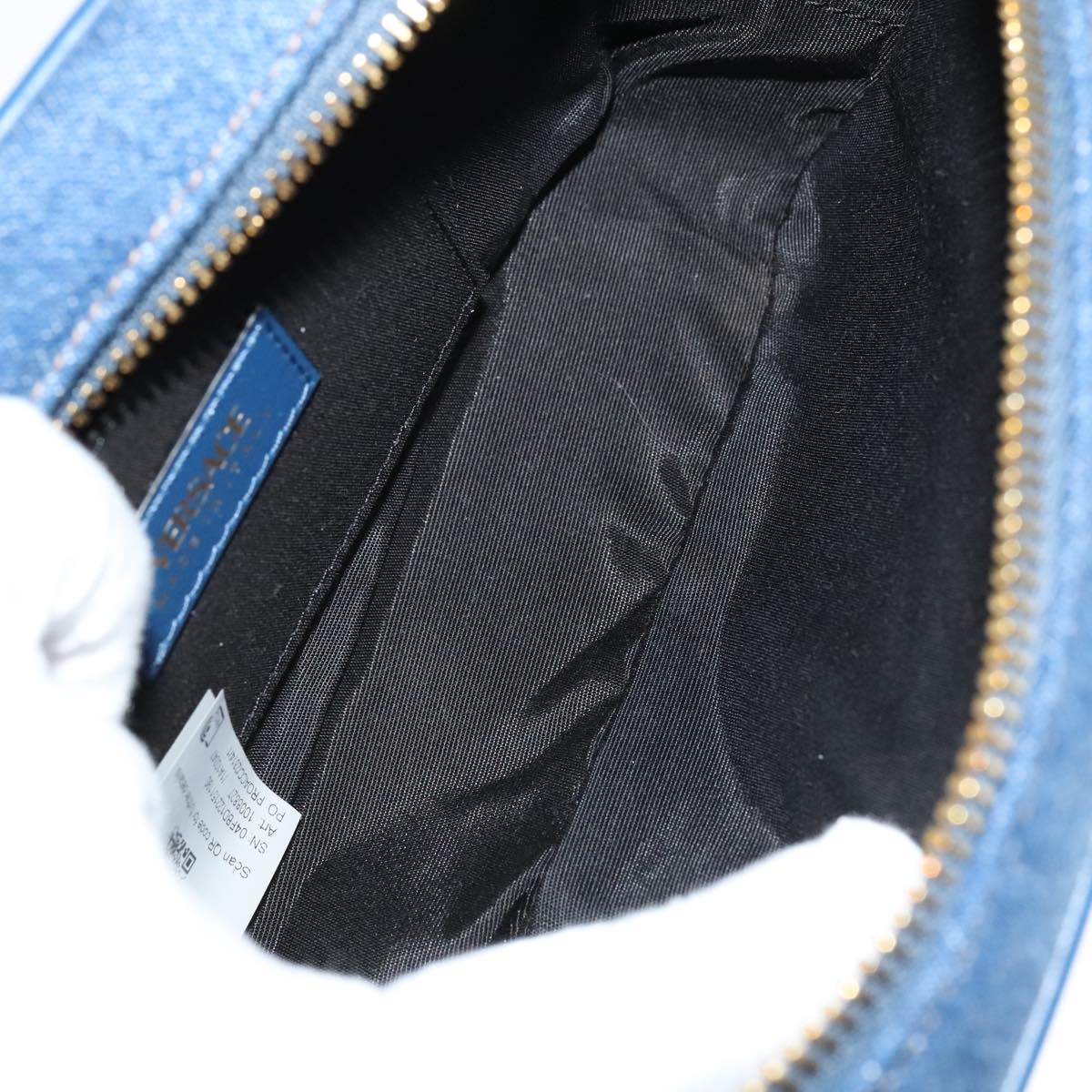 Versace Blue Denim - Jeans Shoulder Bag (Pre-Owned)