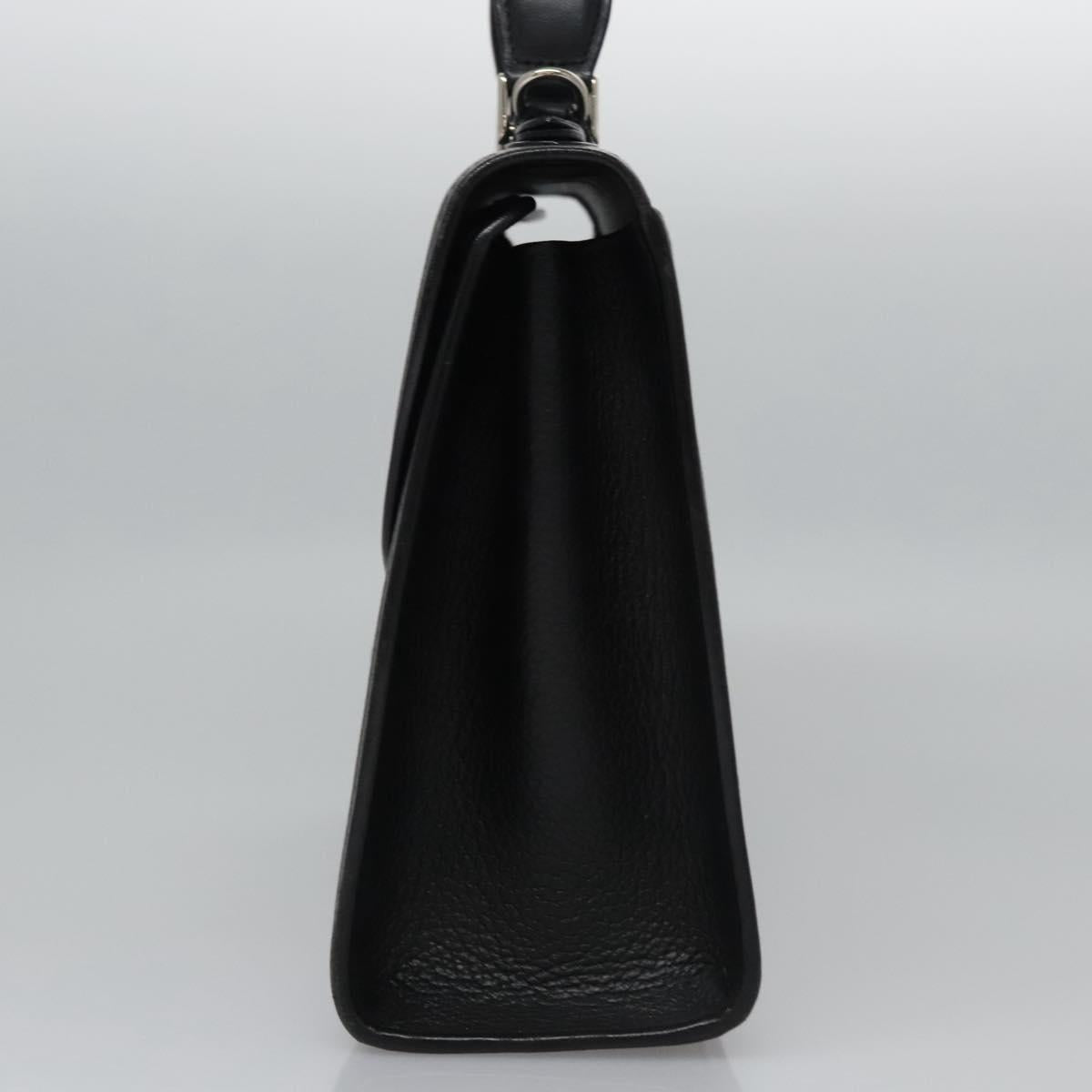 Burberry Black Leather Handbag (Pre-Owned)