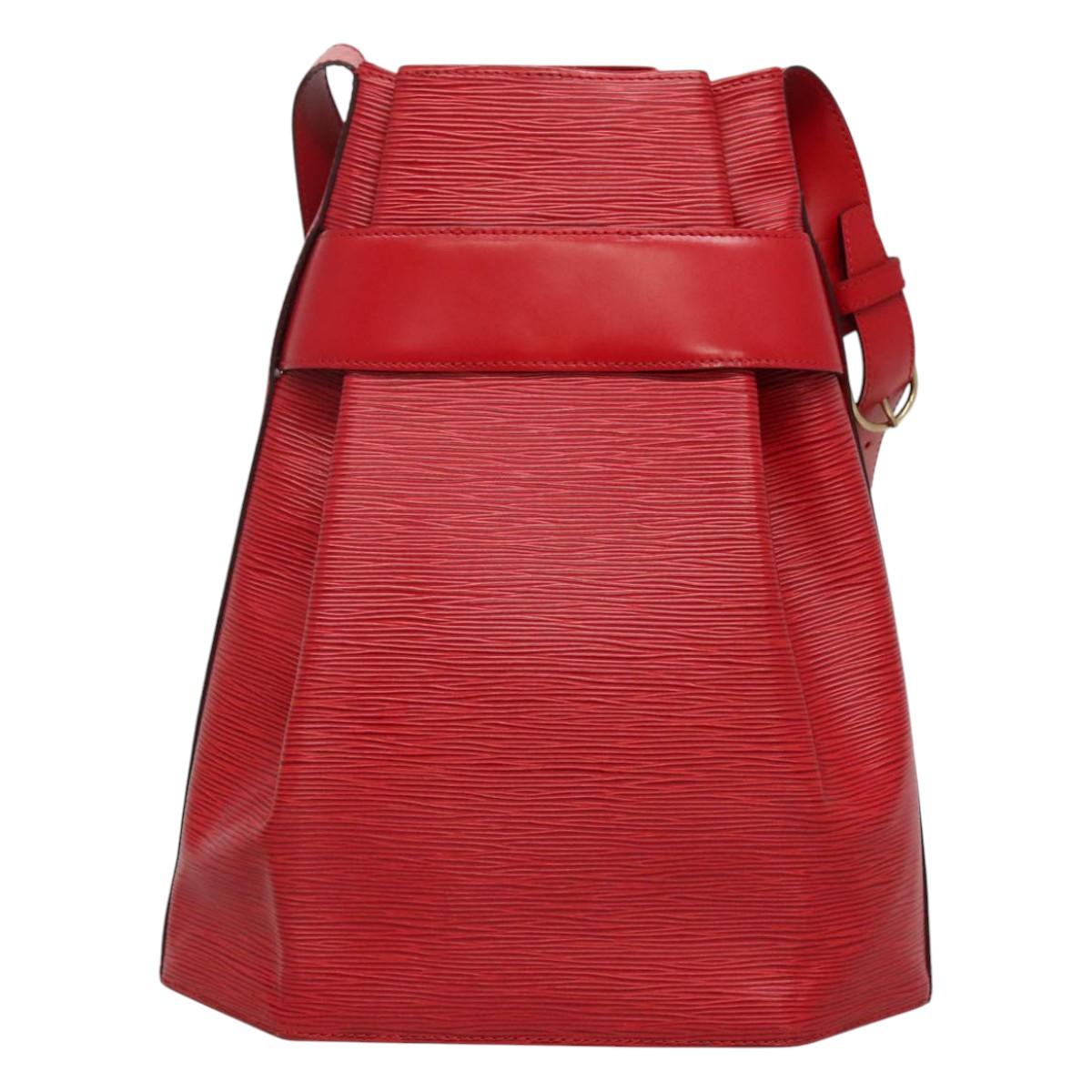Louis Vuitton Sac D'épaule Red Leather Shoulder Bag (Pre-Owned)